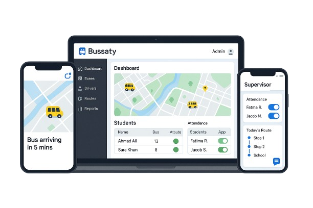 Bussaty School Bus Tracking App